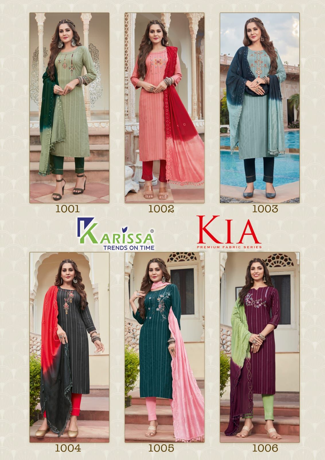 KARISSA KIA Fancy Ethnic Wear Designer Latest Readymade Suit Collection